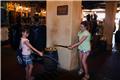 Sword Fighting in the shop at the exit of Pirates of the Caribbean