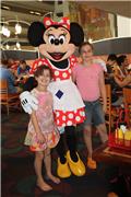 The girls and Minnie Mouse