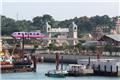 Sentosa monorail, seen from the ship