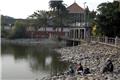 Kids Fishing, with Confucius Temple in the background