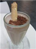 Chocolate Fudge Cookie Milkshake at the airport