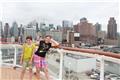 Megan and Julia enjoyed seeing NYC from the ship