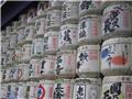 Barrels of sake donated to Meiji Jingu
