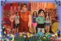 Posing with Wreck It Ralph and Vanellope