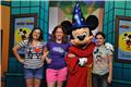 Posing with Sorcerer Mickey