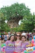 Celebrating Julia's birthday at Animal Kingdom