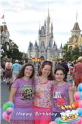 Celebrating Julia's birthday at Magic Kingdom