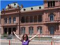 Channeling my inner Evita outside the Casa Rosada