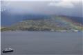 Wulaia Bay with rainbow