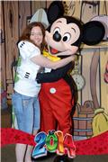 Hugging Mickey