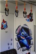 Stitch monorail interior
