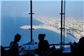 Burj Al Arab Sky Tea- view of downtown Dubai