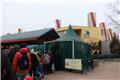 Line for Disney Village security stand