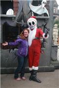 Meeting Jack Skellington as Sandy Claws