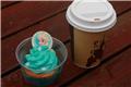 Elsa cupcake and hot chocolate