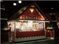 Christmas Market cotton candy kiosk