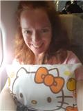 Selfie on board Hello Kitty airplane