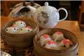 Hello Kitty Chinese Cuisine: Custard Bun and Shrimp Dumpling