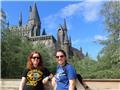 In front of Hogwarts castle
