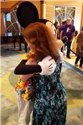 Hugging Mickey