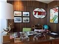 Recreation of the office of Howard Hughes, former owner of TWA