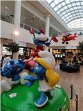 Smurfs at the Brussels airport